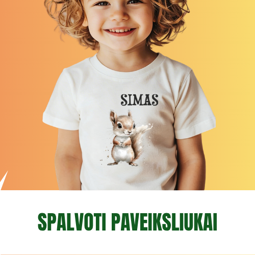 vaikiski marskineliai darzelio vaikams su paveiksliuku