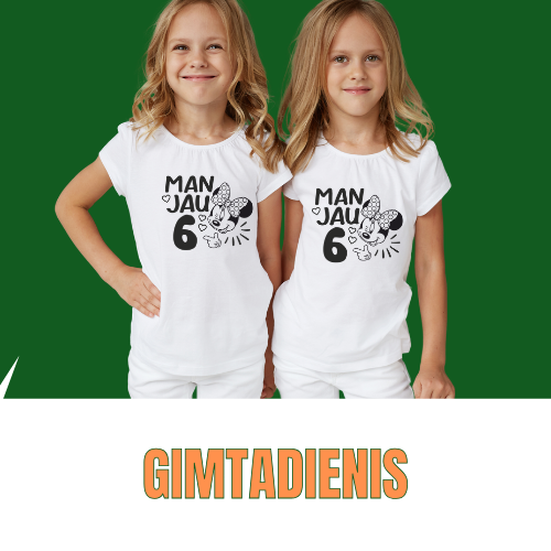 GIMTADIENIO PROGOS MARSKINELIAI VAIKAMS