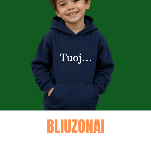 Bliuzonai su užrašu - Spaudikė