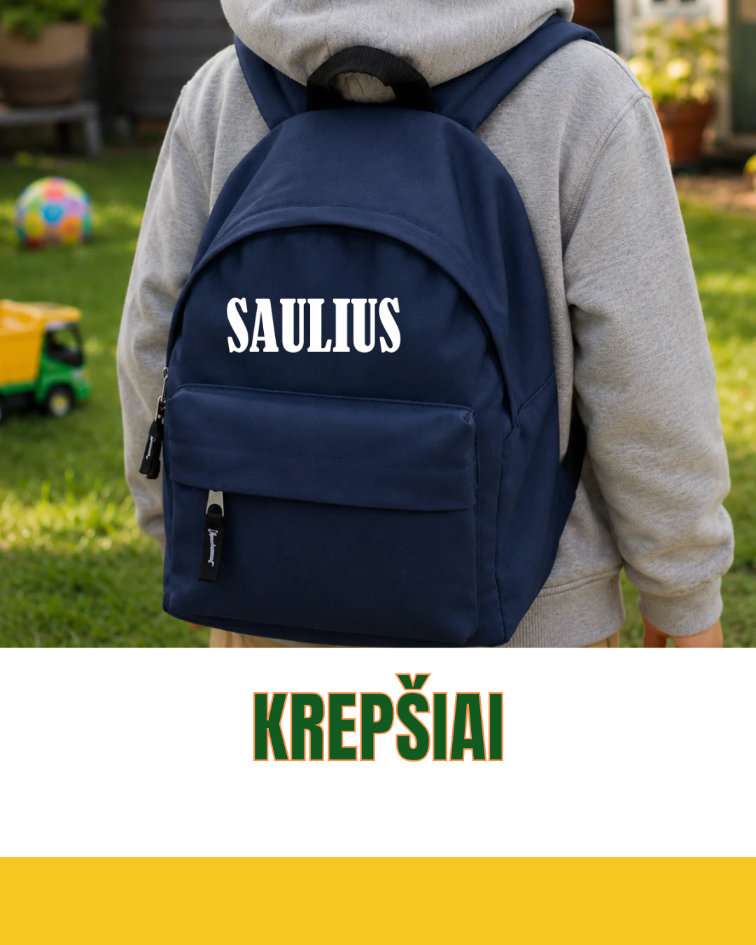 Krepšiai su spauda