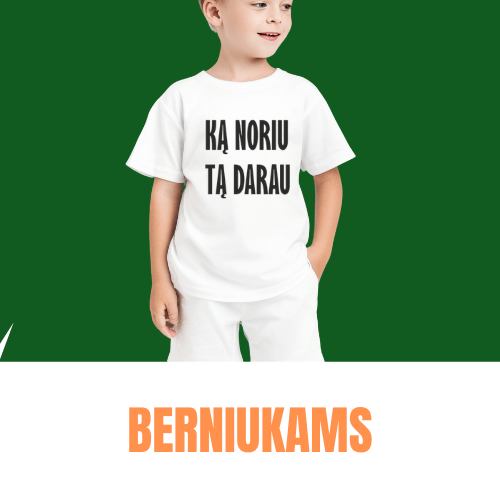 Linksmi marškinėliai berniukui - Spaudikė