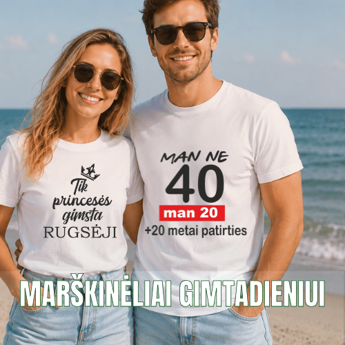 Marškinėliai gimtadieniui - Spaudikė