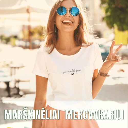 Marškinėliai mergvakariui - Spaudikė