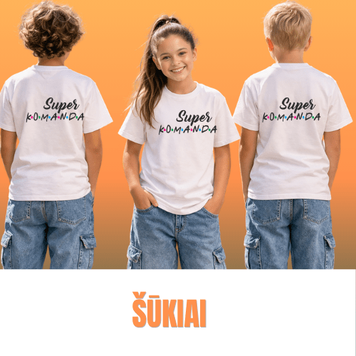 Marškinėliai su šūkiais - Spaudikė