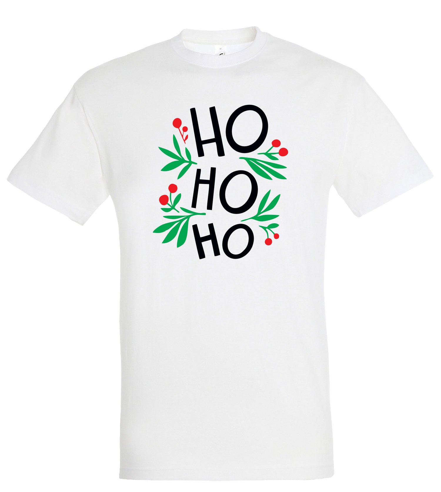 Kalėdiniai marškinėliai „Ho Ho Ho“ su užrašu