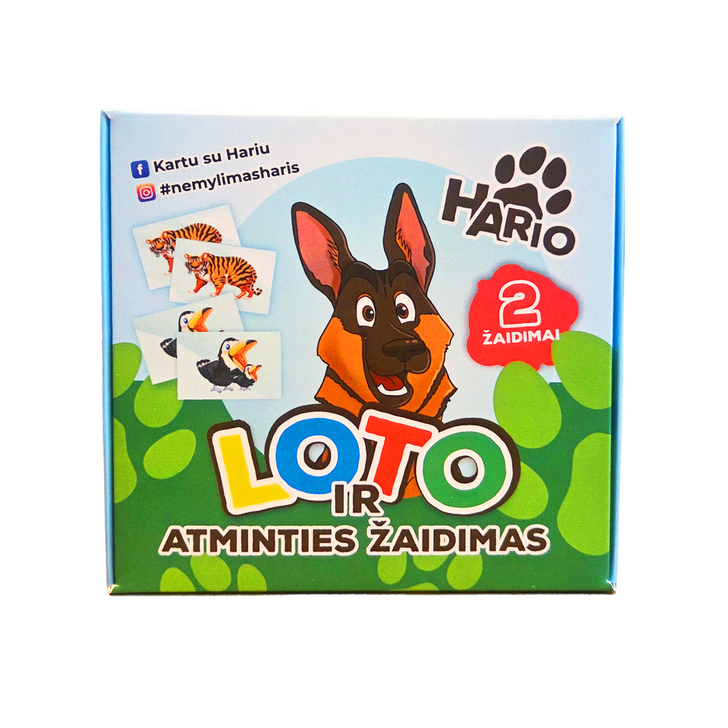 zaidimas atminties ir loto du viename