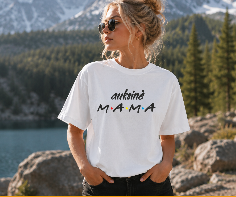 marskineliai su uzrasu auskine mama