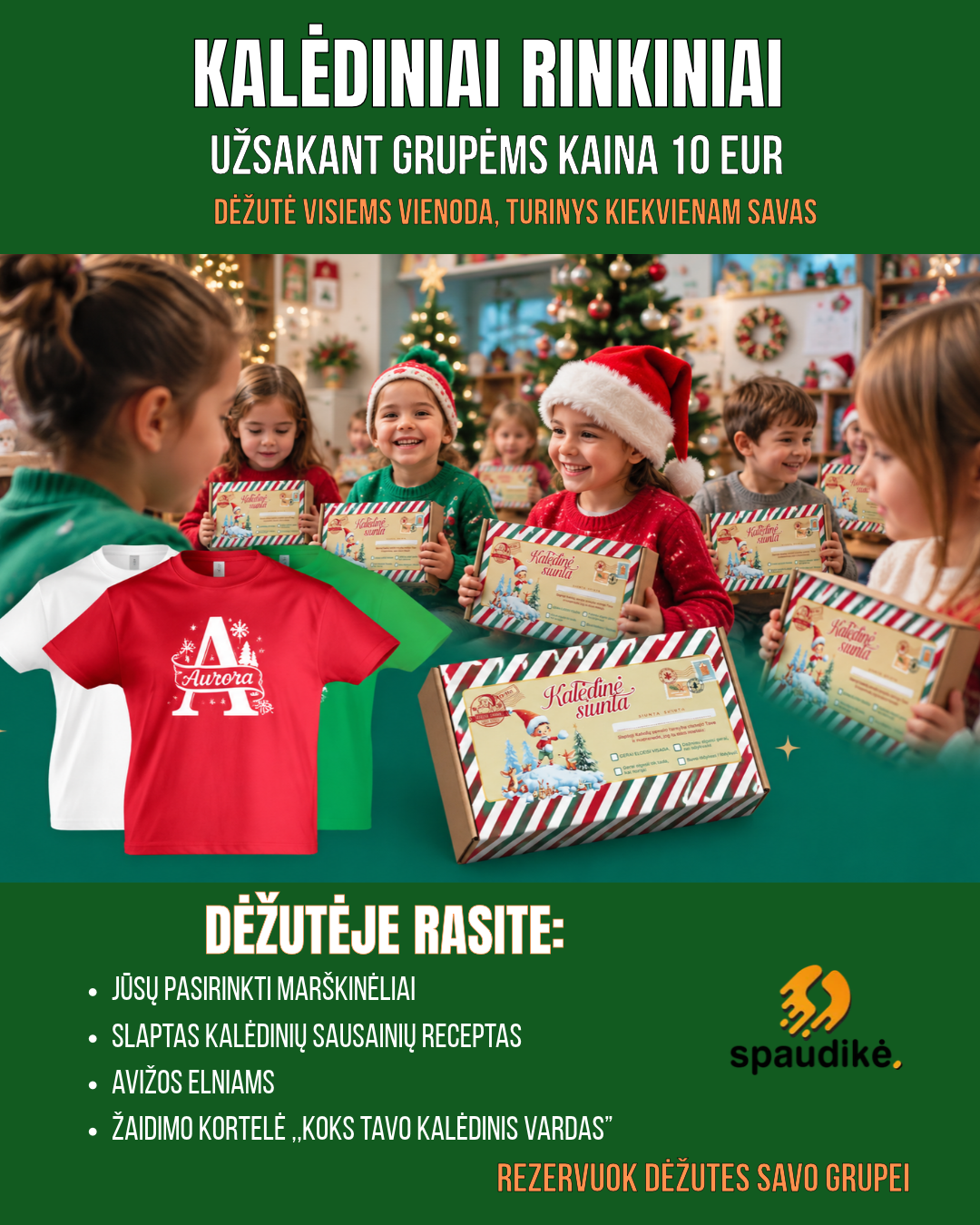 Kalėdinė dovana Nr.2 su marškinėliais  KAINA 10 eur.