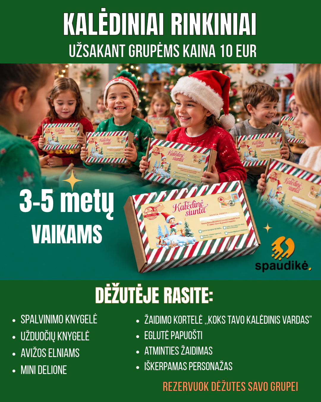 Pasiūlymas darželiams Kalėdoms nr. 1  KAINA 10 eur.
