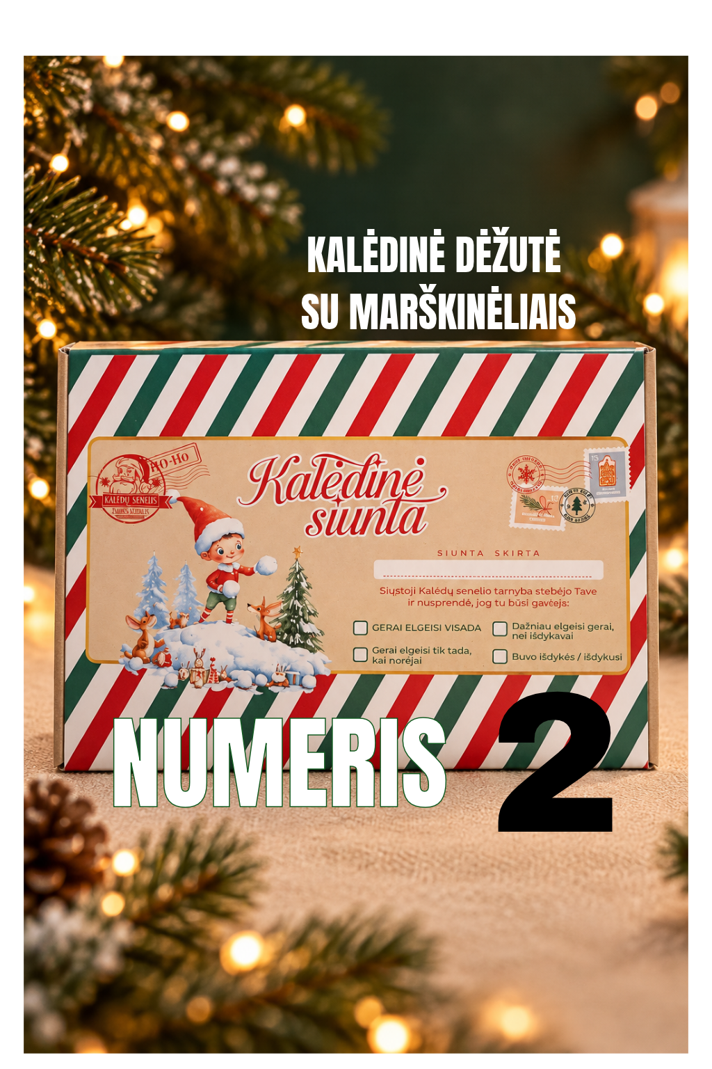 Kalėdinė dovana Nr.2 su marškinėliais  KAINA 10 eur.