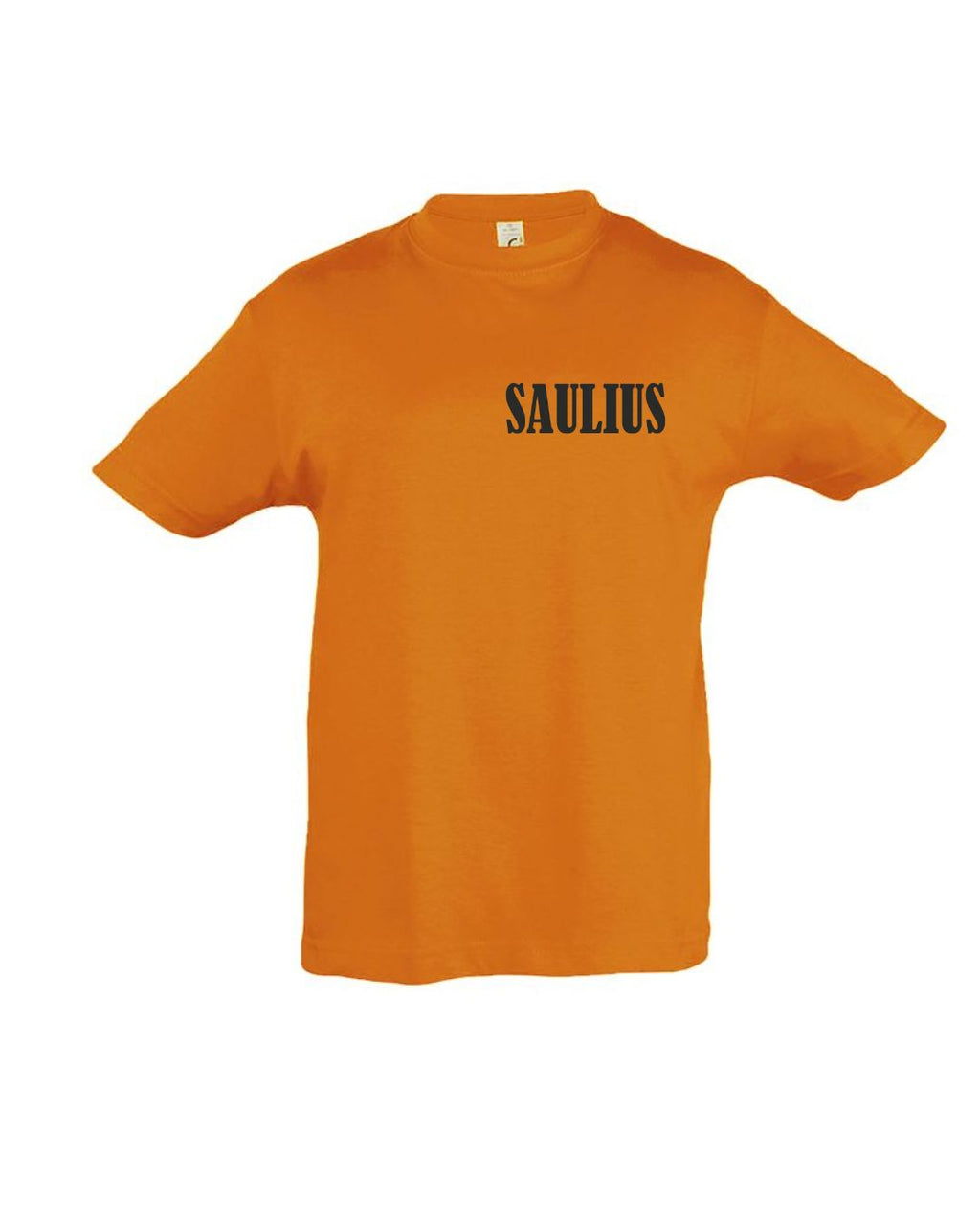Marškinėliai su vardu oranžinė spalva nuo 8,50 EUR
