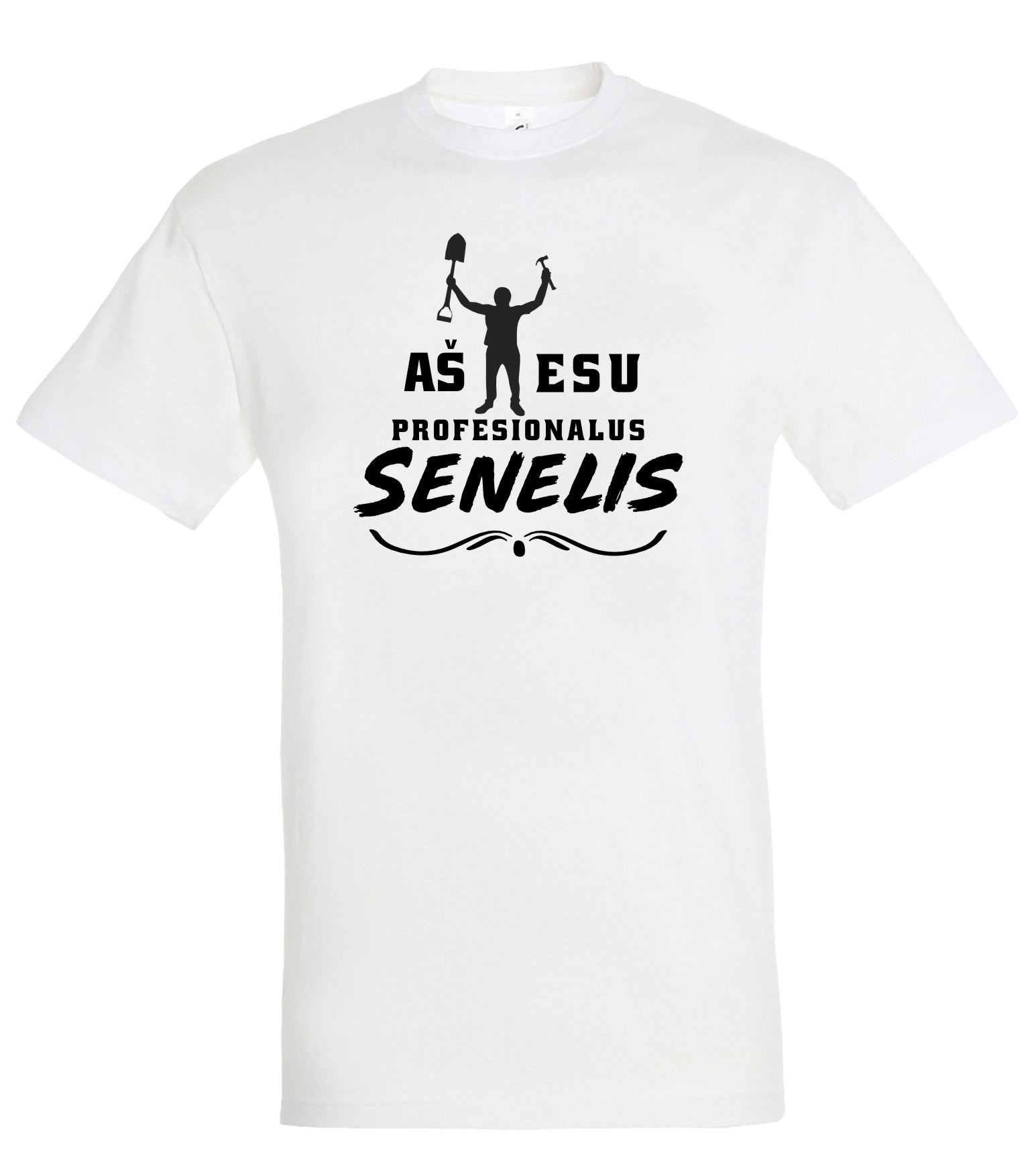 marskineliai su uzrasu senliui kris yra tikras profesonalas