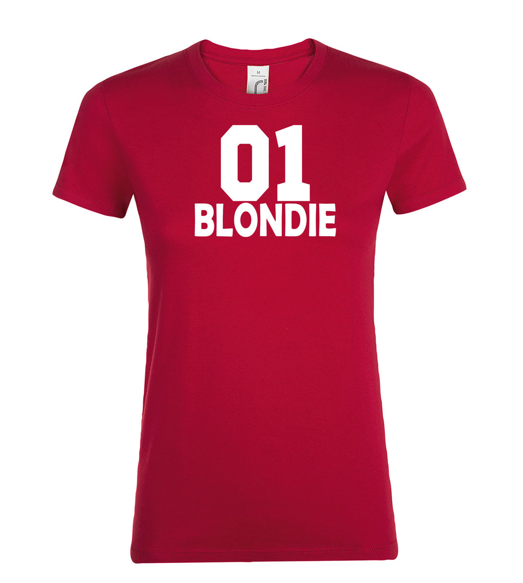 marskineliai su uzrasu blondinei
