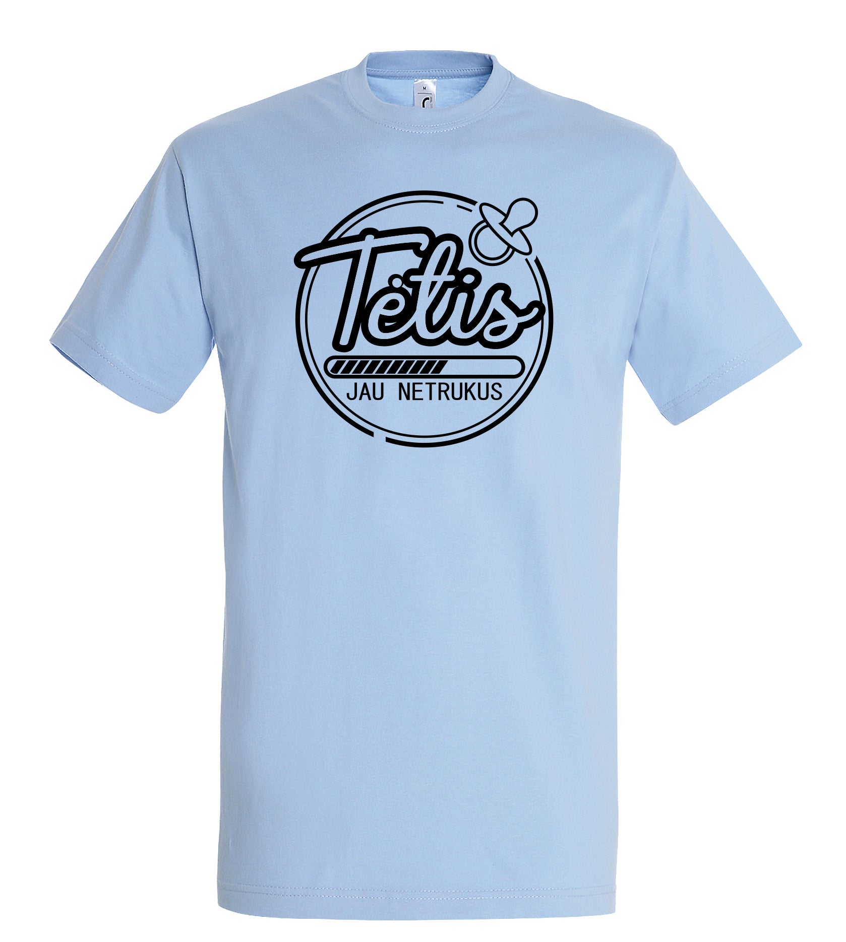 marskineliai su uzrasu busimam teciui