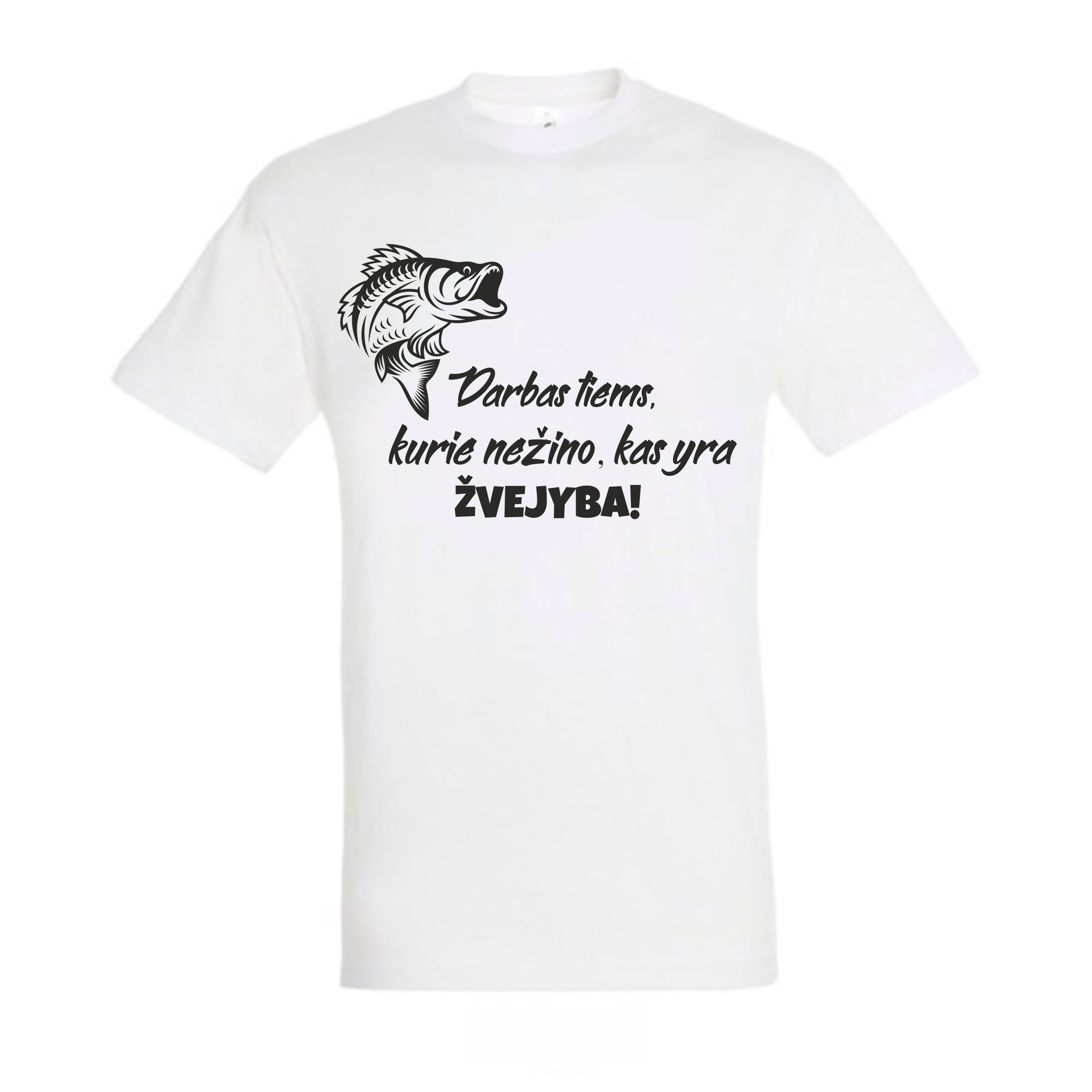 marskineliai su uzrasu apie daba ir zvejyba