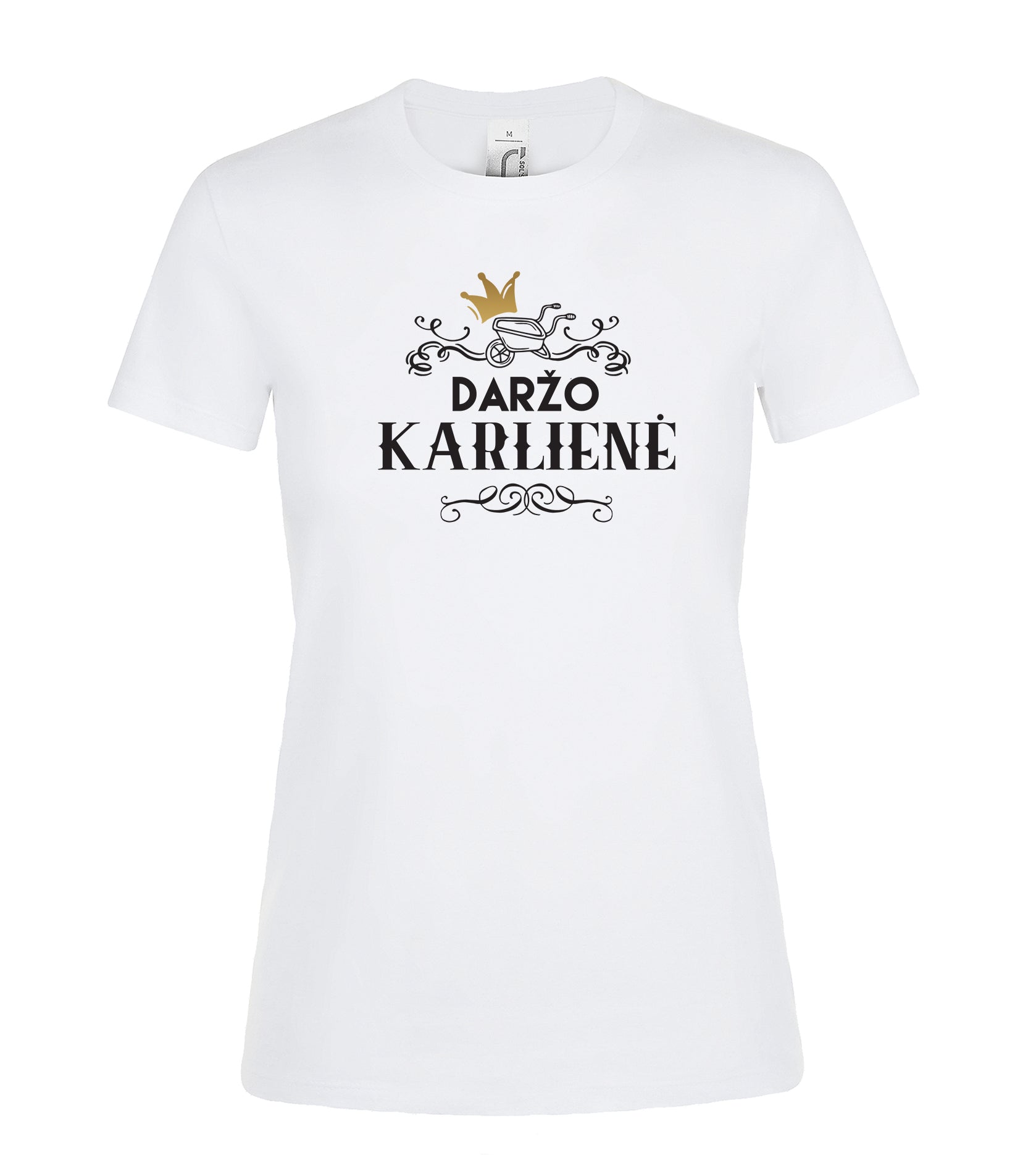 marskineliai su uzrasu darzo karaliene dovana mociutei