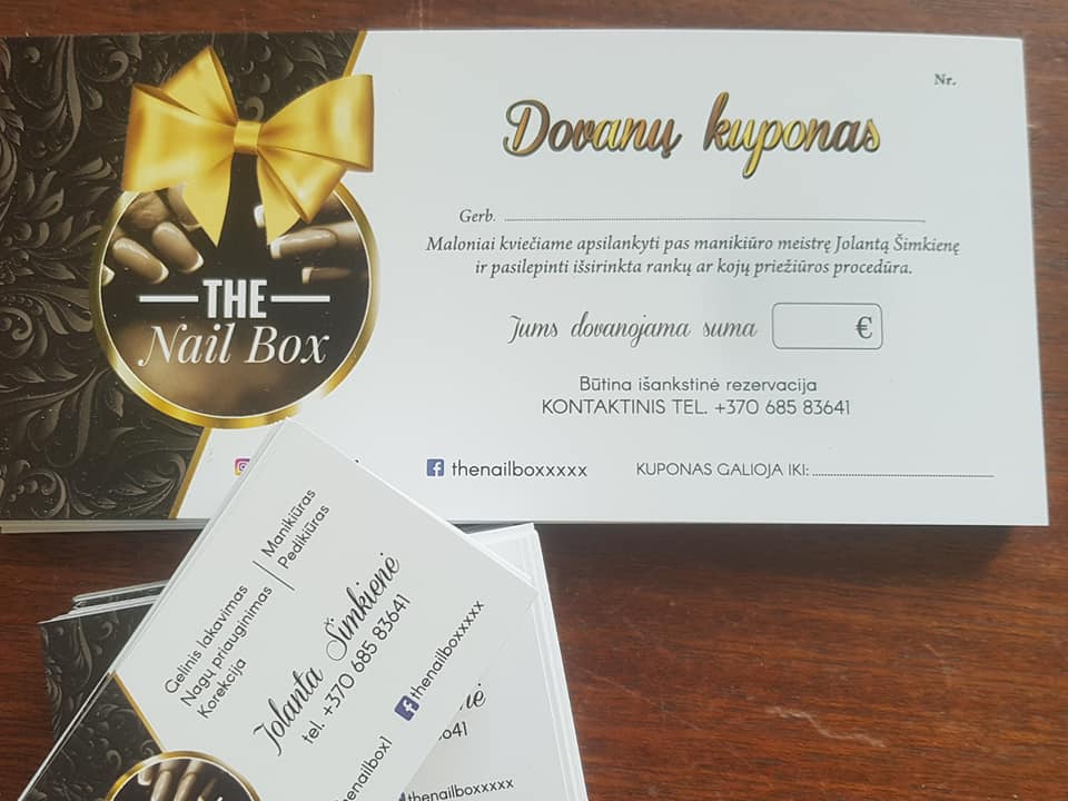 Dovanu kuponu spauda