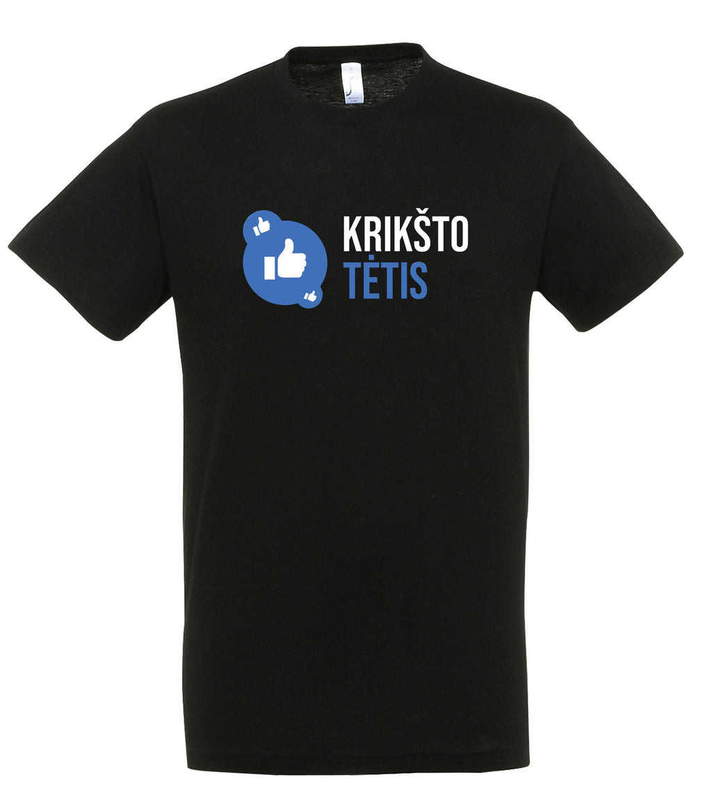 marskineliai su uzrasu kriksto tetis