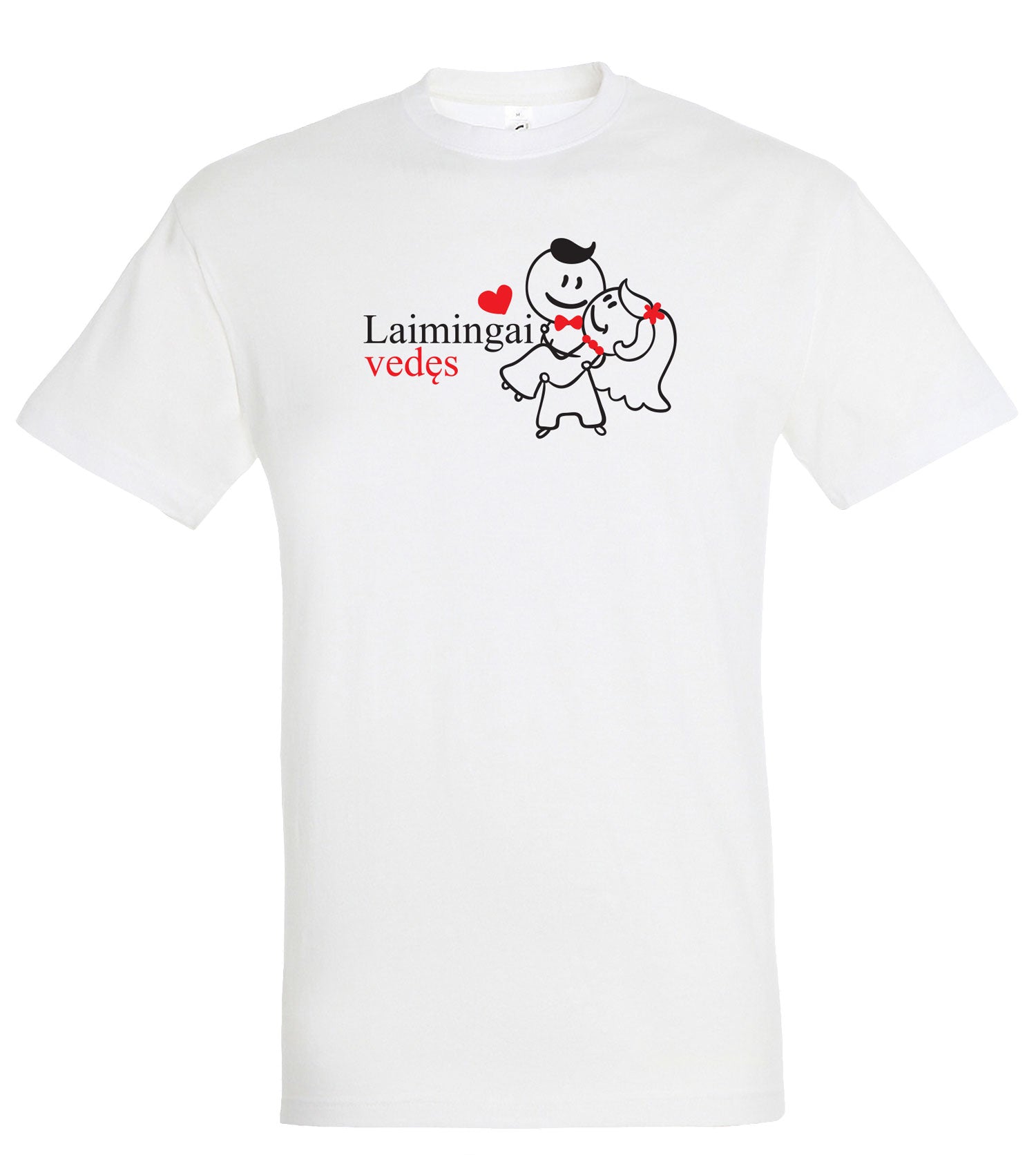 marskineliai su uzrasu laimingai vede