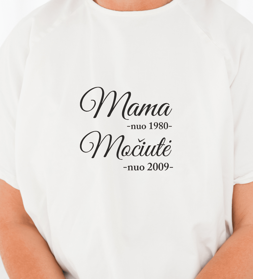 Mama ir močiutė nuo... - marškineliai mamos dienos proga - Spaudikė