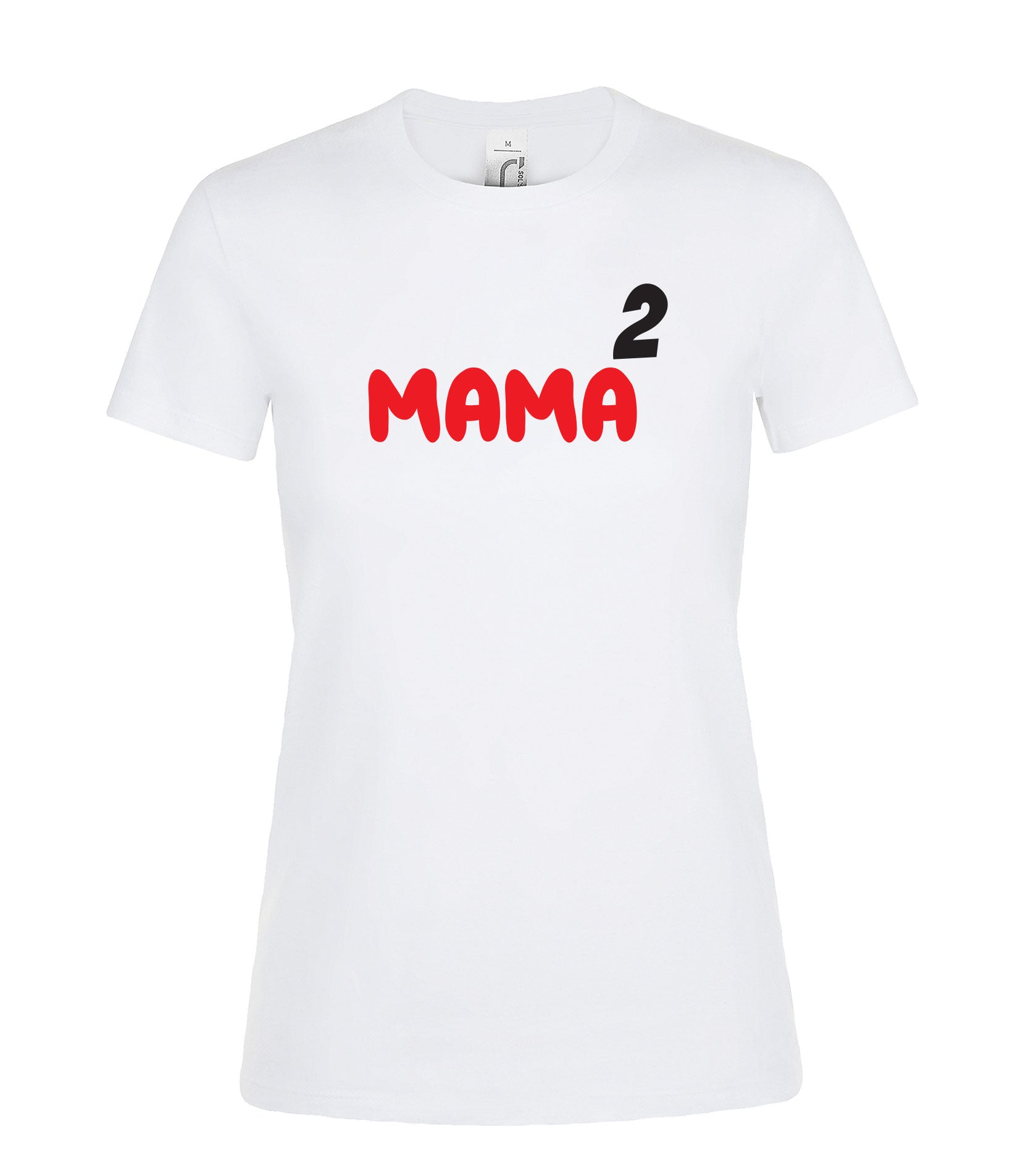 marskineliai su uzrasu mama ir skaicium du