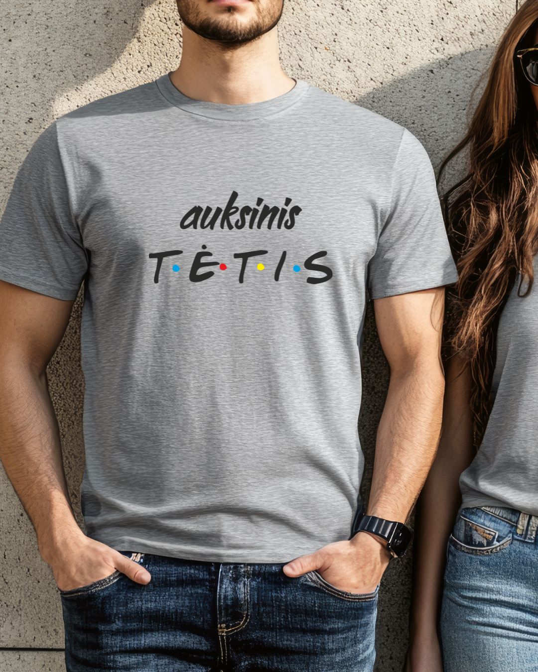 Marškinėliai "Auksinis tėtis" – dovana Tėvo dienai - Spaudikė