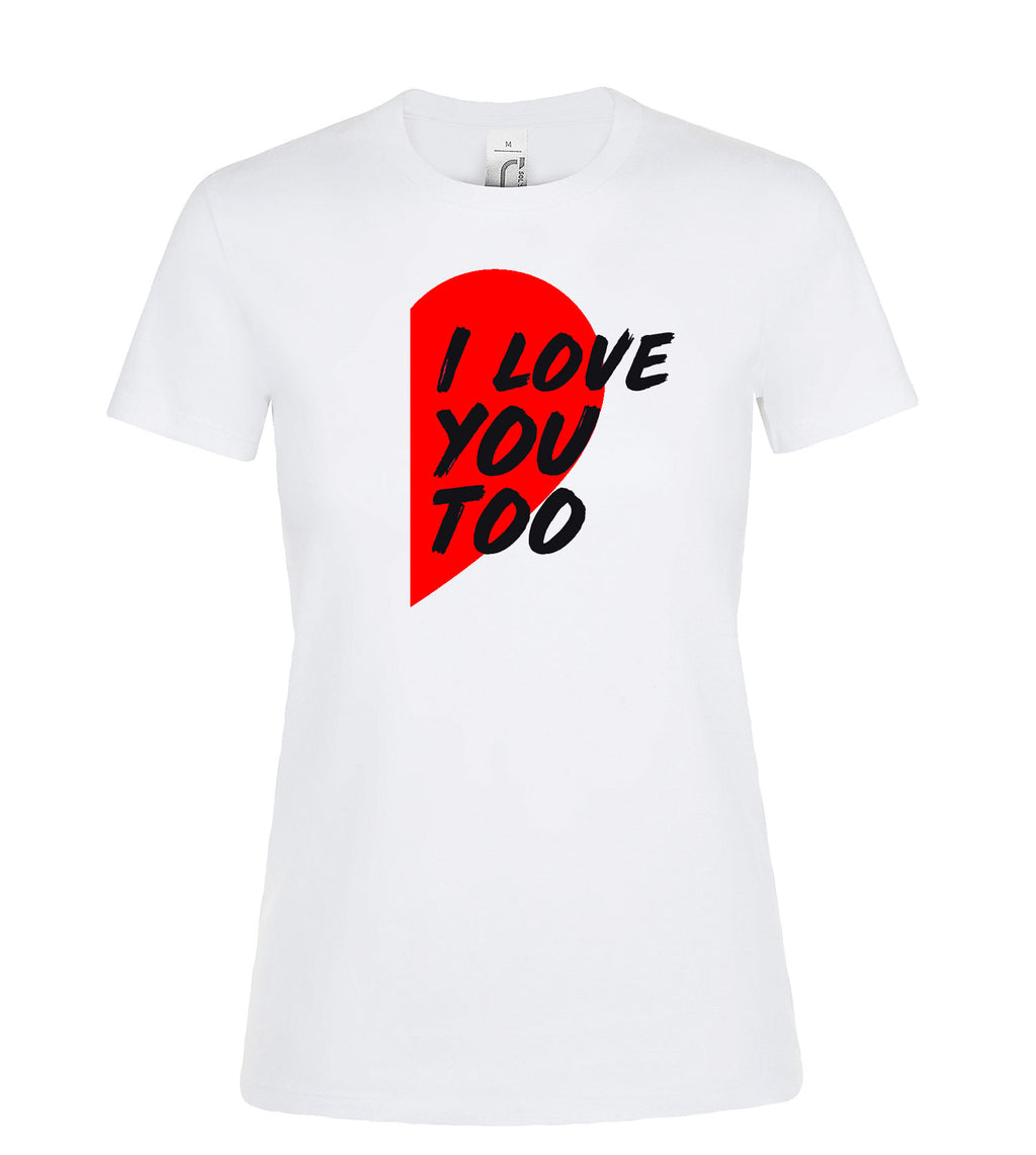 marskineliai su uzrasu i love you