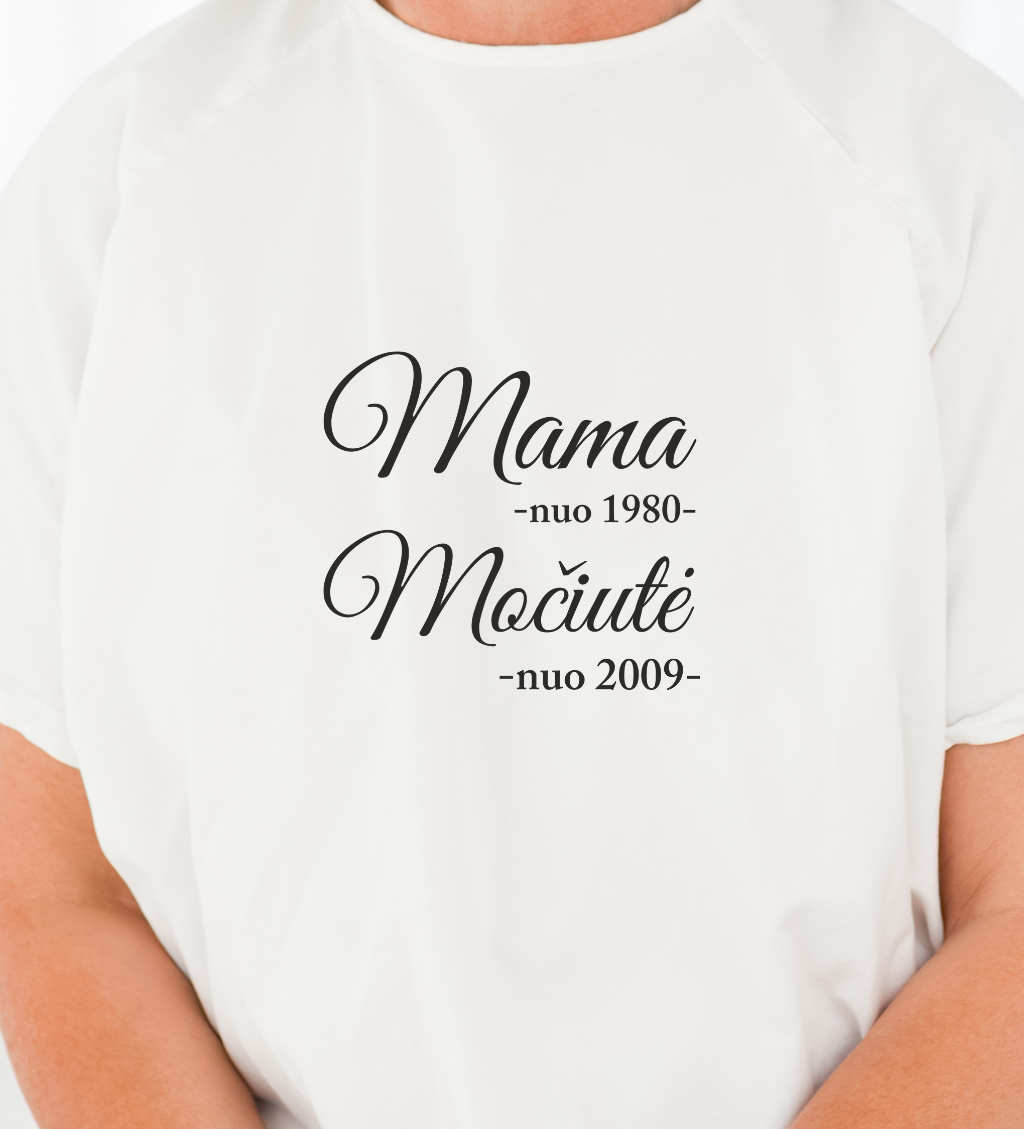 marskineliai su uzrasu mociutei ir mamai