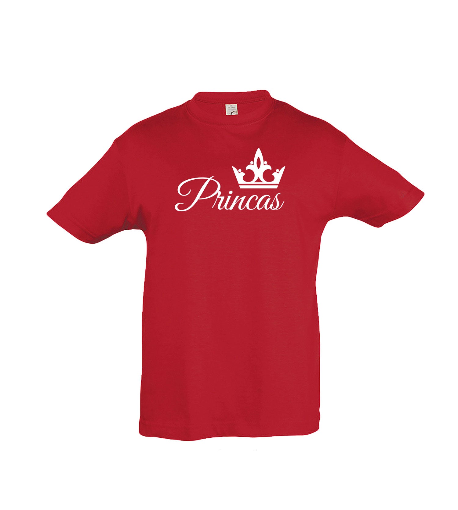 raudoni marskineliai su uzrasu princese mergaitei