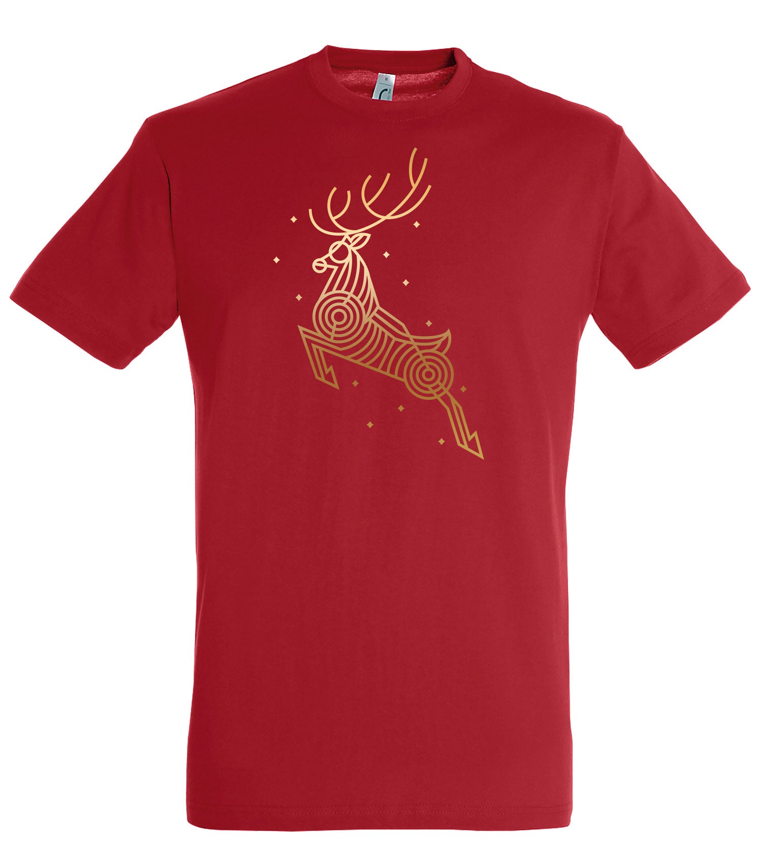 marskineliai su kalediniu elniu raudoi