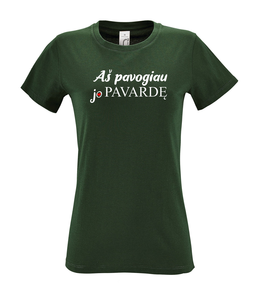 marskinelia su uzrasu as pavogiau jo pavarde