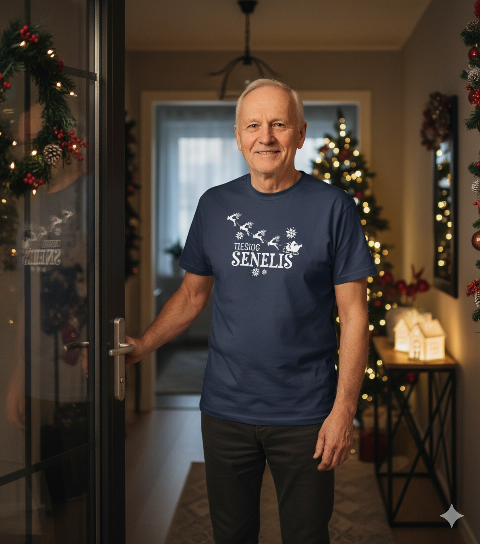 marskineliai su uzrasu seneliui