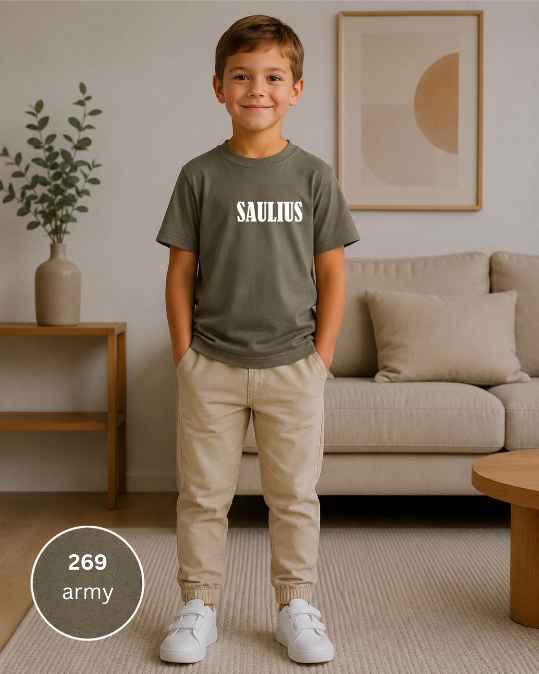 Marškinėliai su vardu army spalva nuo 8,50 EUR - Spaudikė
