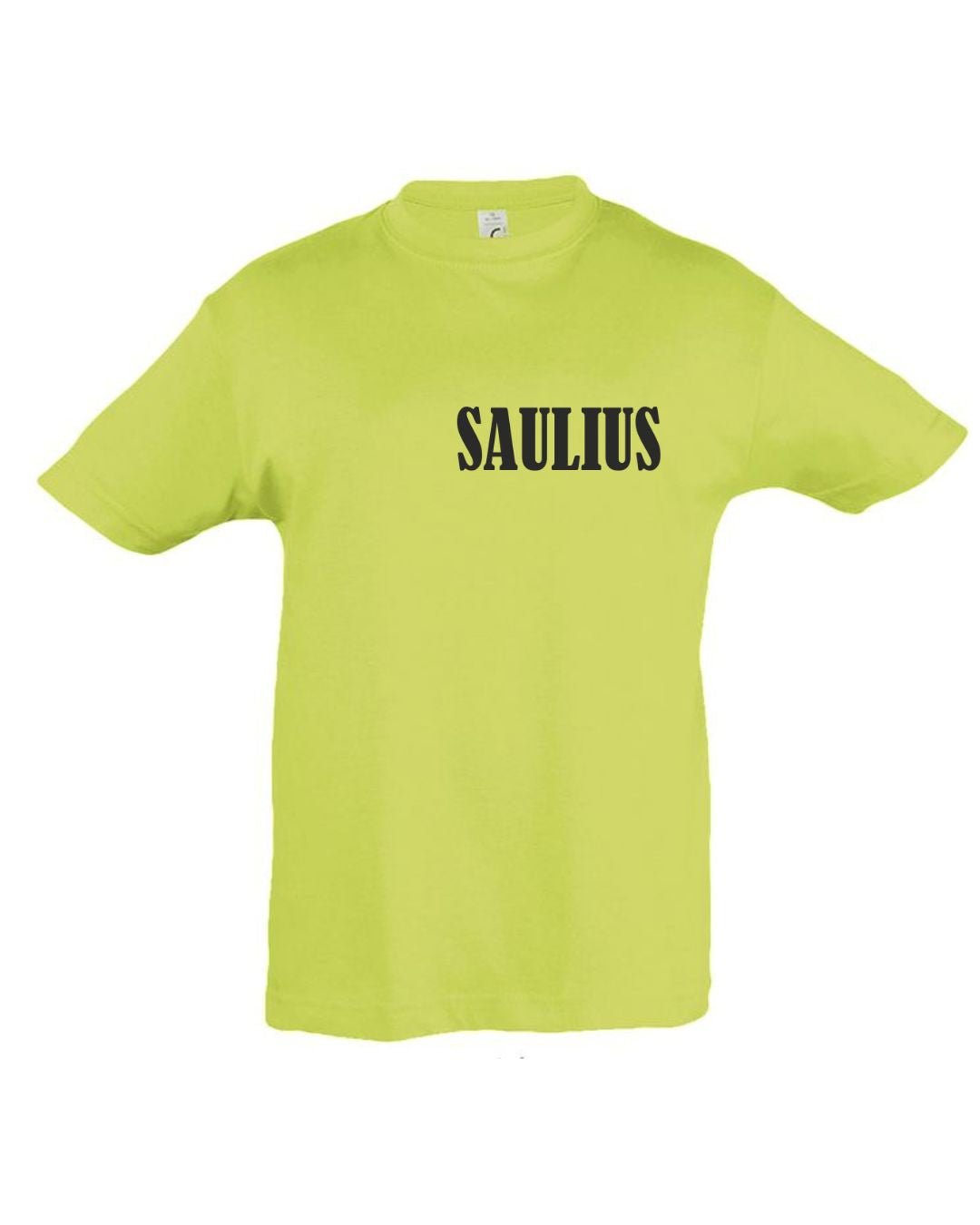 Marškinėliai su vardu salotinė spalva nuo 8,50 EUR - Spaudikė