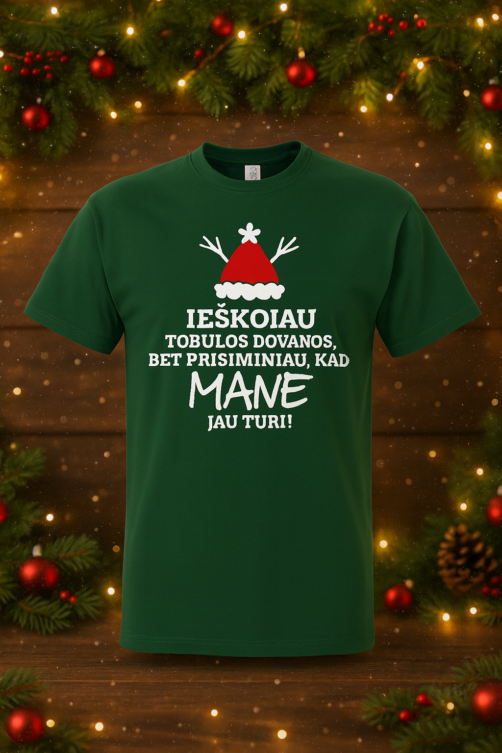 marskineliai su uzrasu kalediniu