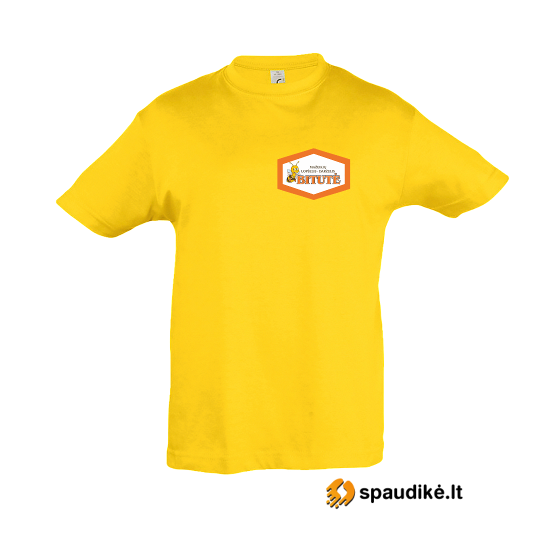 Marskineliai su logotipu darzeliui lopseliui. Personalizuoti marskineliai
