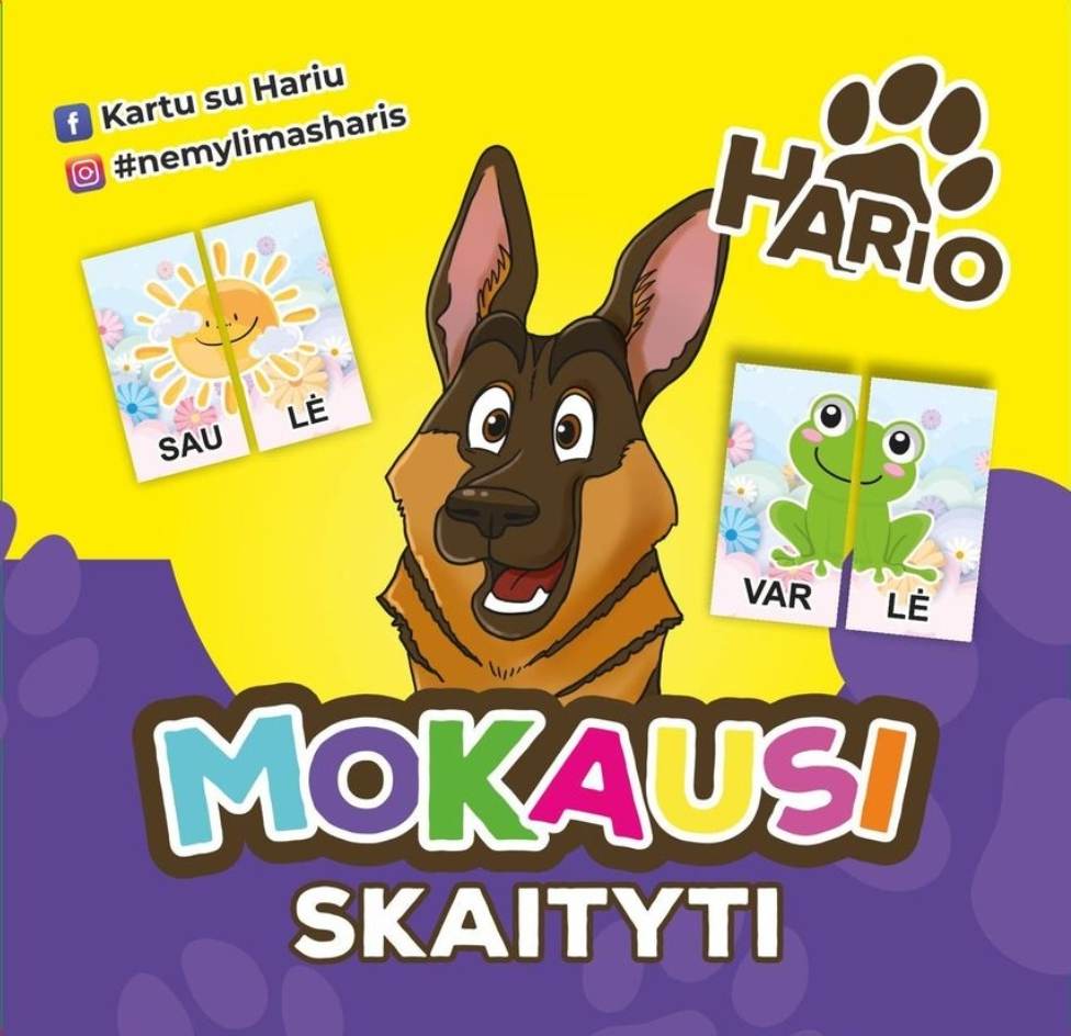 zaidimas vaikams mokausi skaityti