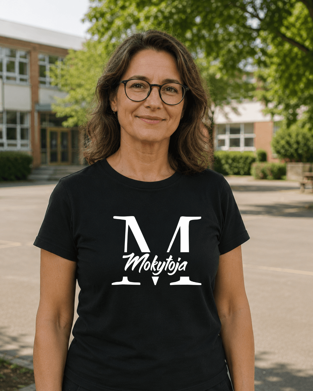 Mokytoja - marškinėliai iš didžiosios M - Spaudikė