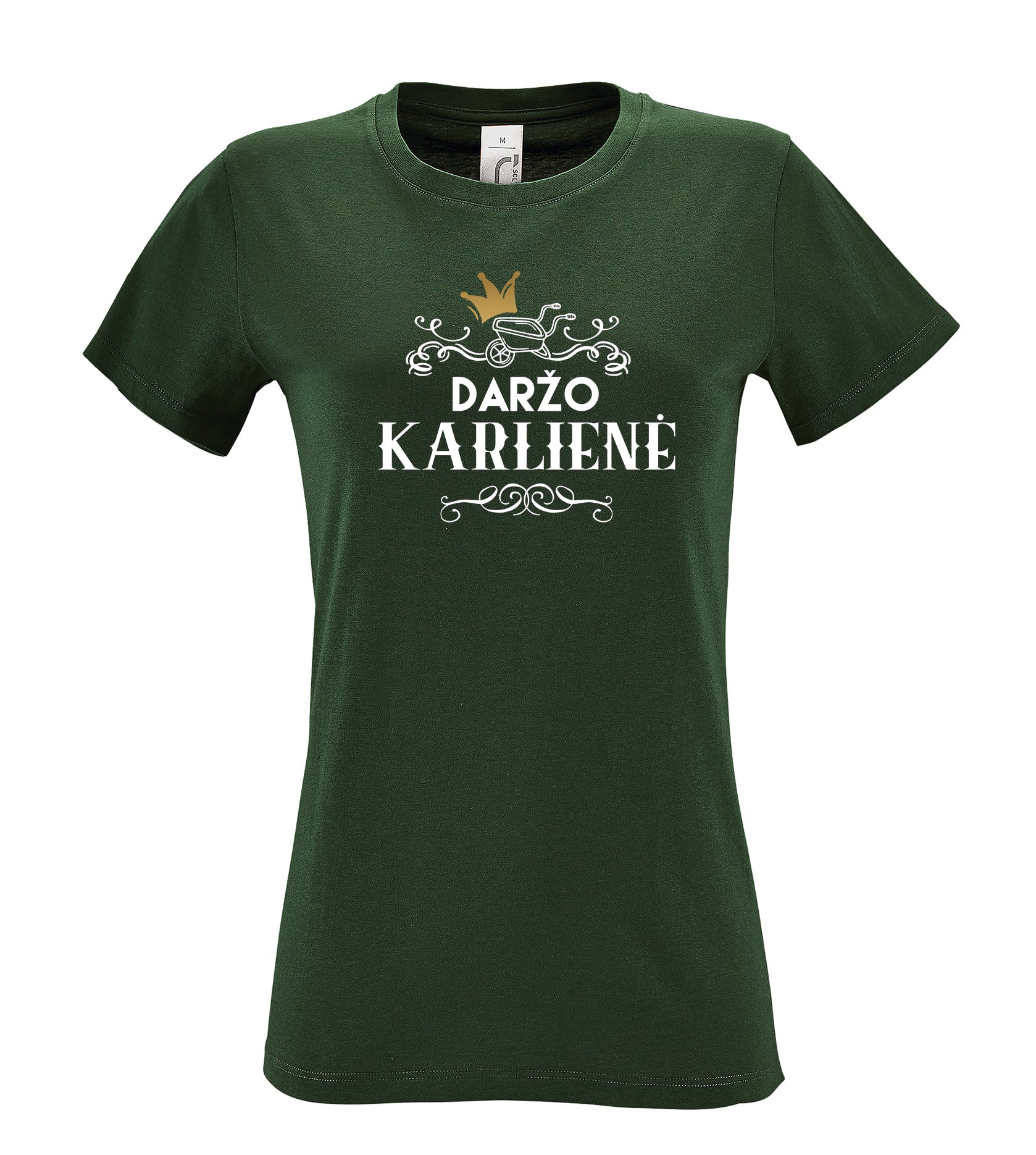 Marskineliai moterims su uzrasu darzo karaliene