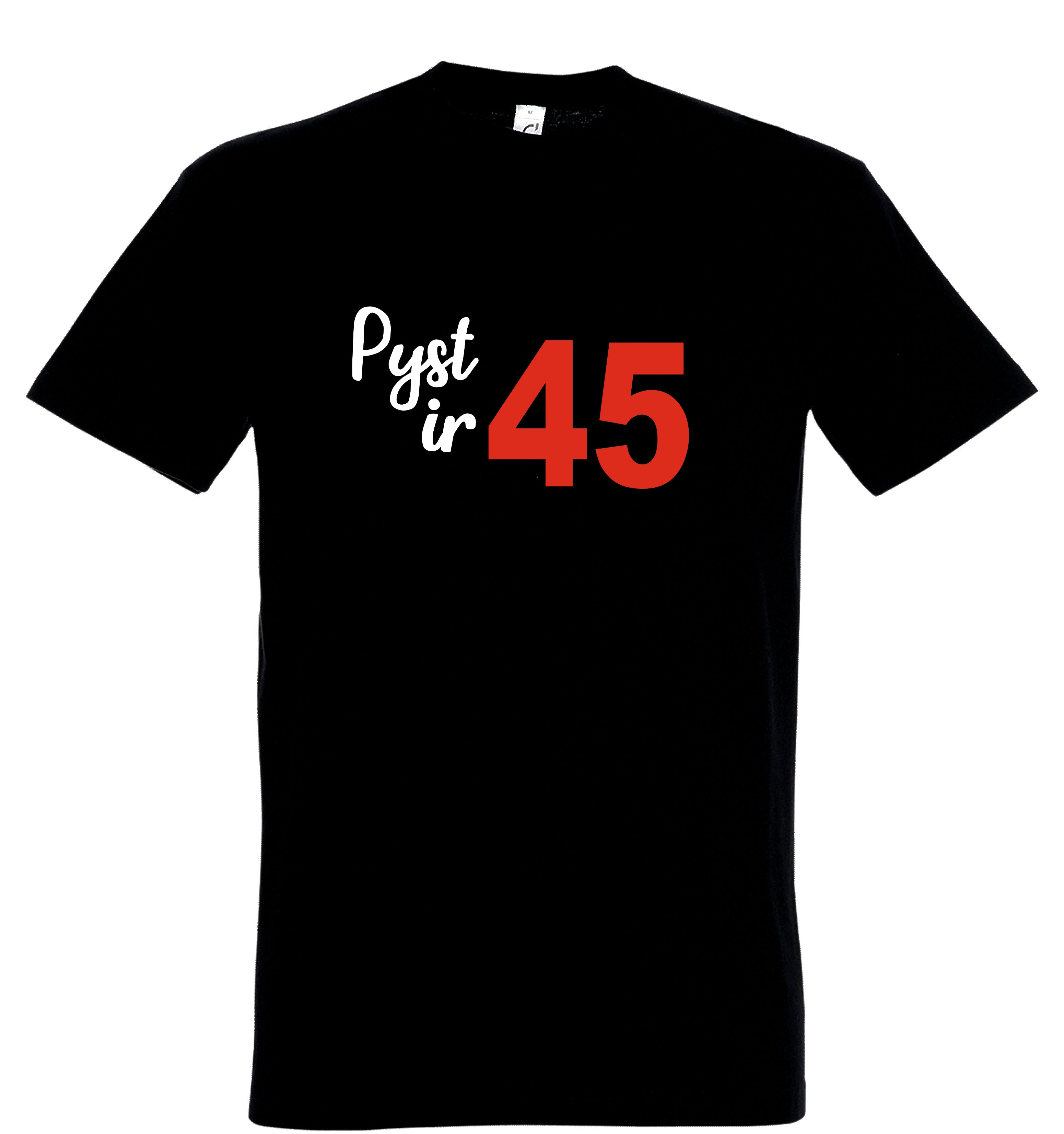 marskineliai su uzrasu 45to gimtadienio proga