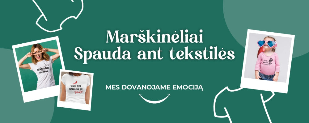 marskineliai su spauda spaudike
