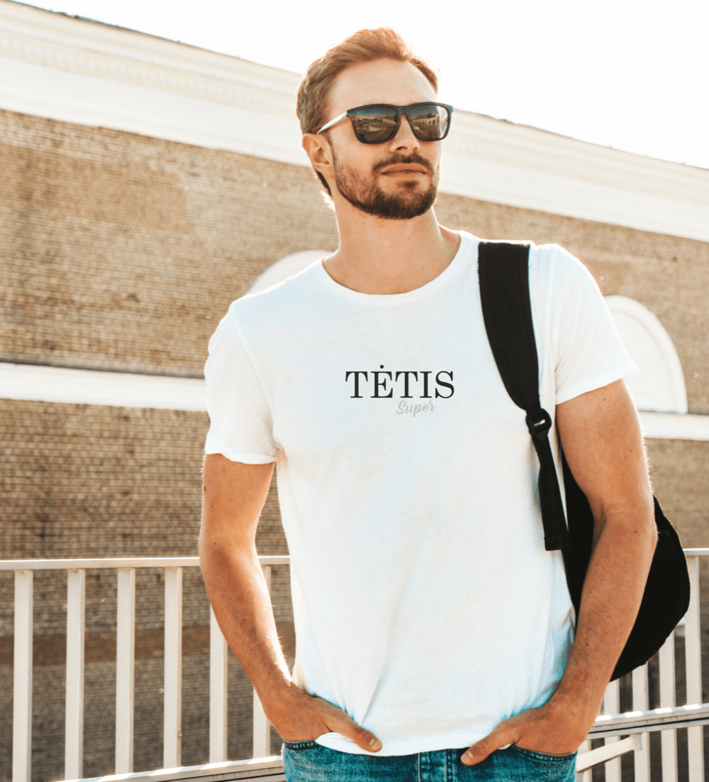 Super tėtis - marškinėliai tėvo dienos proga - Spaudikė