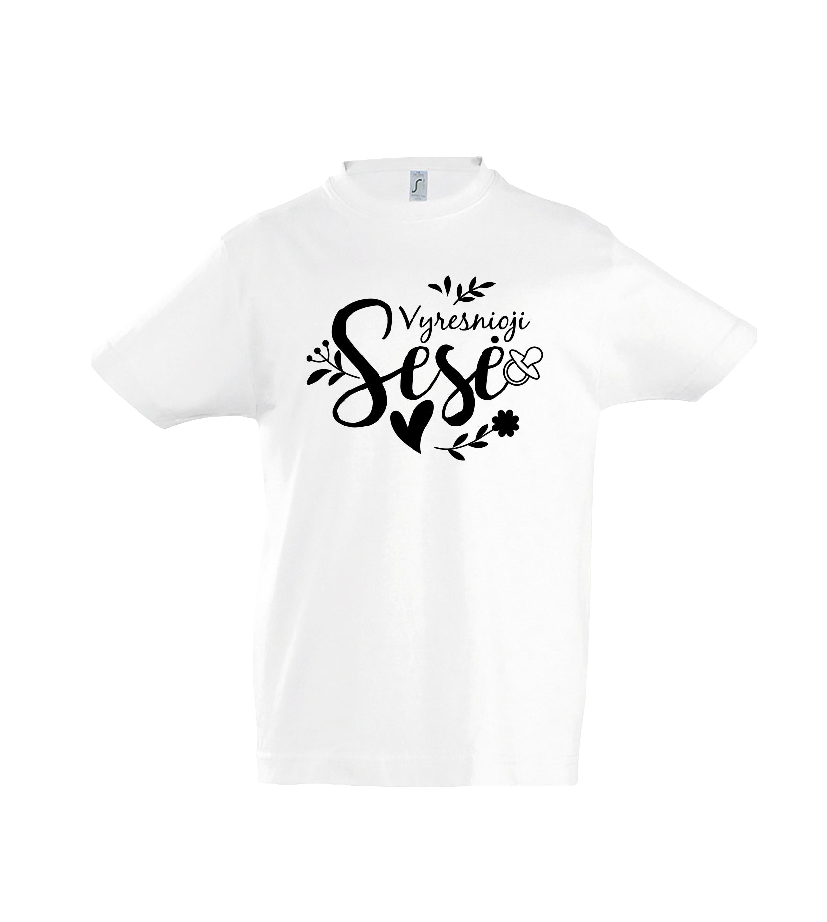 Marškinėliai vyresniajai sesei „Vyresnioji sesė“