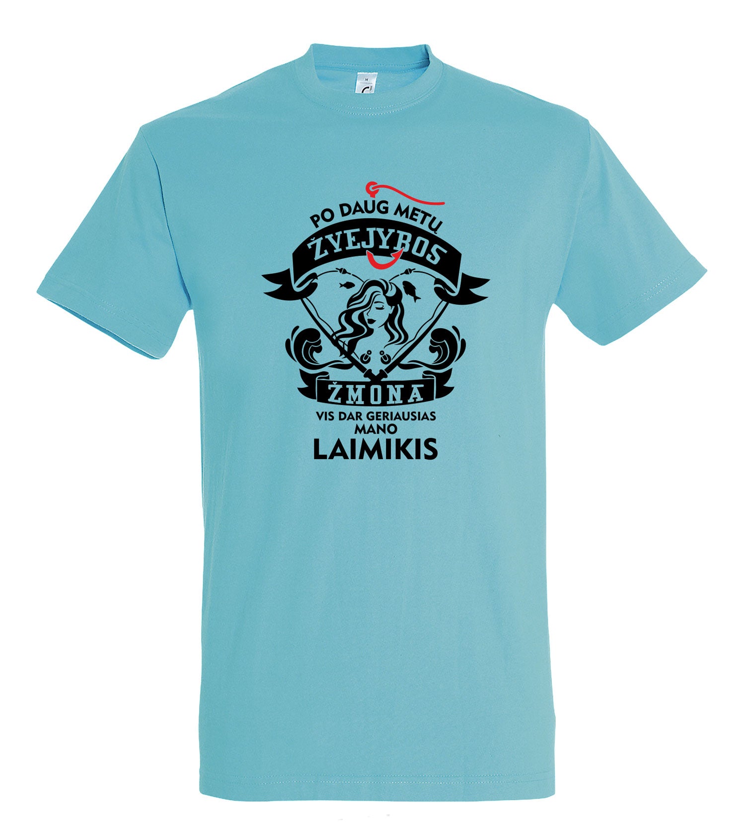 marskineliai su uzrasu zvejui